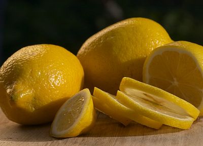 фрукты, макро, лимоны, ломтики - оригинальные обои рабочего стола