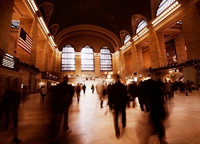Нью-Йорк, вокзалы, Центральный вокзал - оригинальные обои рабочего стола