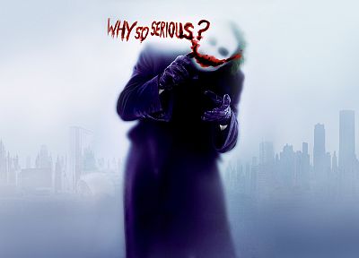 Бэтмен, Джокер, Why So Serious ? - копия обоев рабочего стола