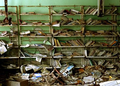 руины, библиотека, книги - случайные обои для рабочего стола