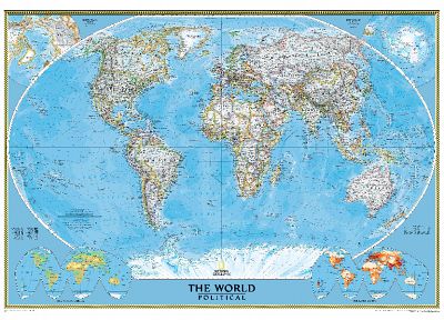 карта мира - оригинальные обои рабочего стола