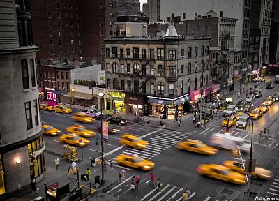 города, Нью-Йорк, такси - копия обоев рабочего стола
