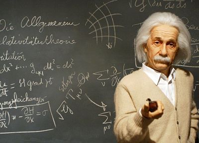 Альберт Эйнштейн, классные доски - копия обоев рабочего стола