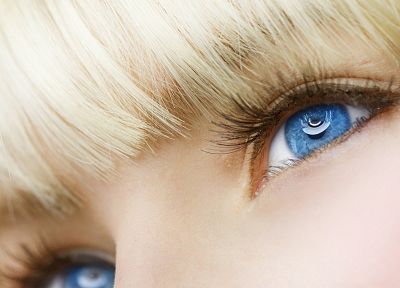 блондинки, девушки, голубые глаза, лица - обои на рабочий стол