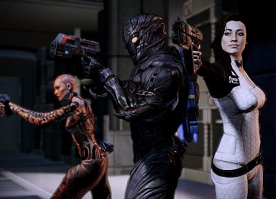 видеоигры, Mass Effect, Миранда Лоусон, BioWare, Тема нулевой, Командор Шепард, Джек ( Mass Effect ) - обои на рабочий стол