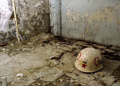 ядерный, советский, шлем, Припять, Чернобыль - оригинальные обои рабочего стола