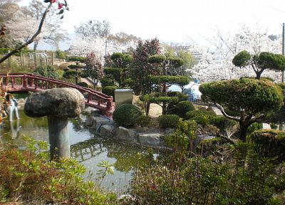 Япония, сад - оригинальные обои рабочего стола