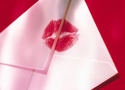 поцелуи, конверт - случайные обои для рабочего стола