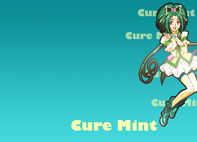 Pretty Cure, простой фон - оригинальные обои рабочего стола