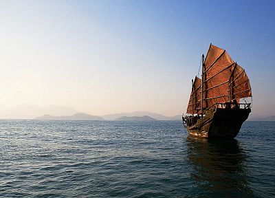океан, Китай, корабли - популярные обои на рабочий стол