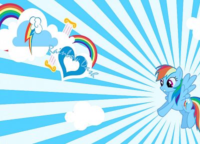 радуга, My Little Pony, Рэйнбоу Дэш, My Little Pony : Дружба Магия - случайные обои для рабочего стола