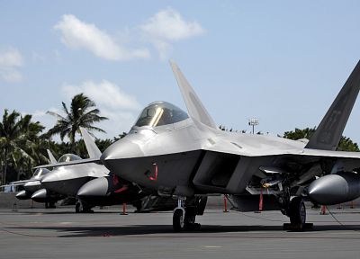 самолет, военный, Raptor, F-22 Raptor - похожие обои для рабочего стола