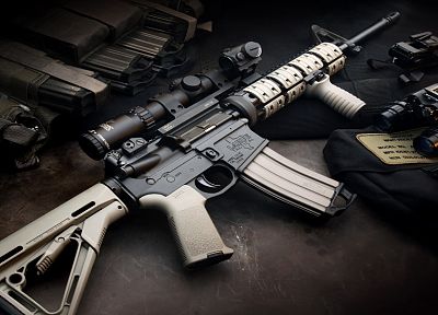 винтовки, объем, оружие, Magpul, AR - 15, LaRue Tactical, Aimpoint, STANAG, 5.56x45mm НАТО - обои на рабочий стол