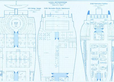 звездный путь, чертежи, космические корабли, транспортные средства, USS Enterprise, Star Trek схемы - похожие обои для рабочего стола