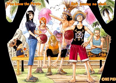 One Piece ( аниме ), Нико Робин, Roronoa Зоро, прерыватель, Обезьяна D Луффи, Нами ( One Piece ), Санджи ( One Piece ) - обои на рабочий стол