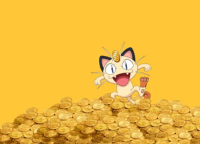 Покемон, монеты, деньги, Meowth - оригинальные обои рабочего стола