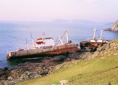 корабли, затонувшие суда, кораблекрушений, транспортные средства - обои на рабочий стол