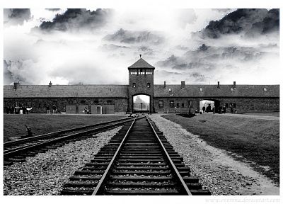 нацистский, исторический, Освенцим, лагерь смерти - копия обоев рабочего стола