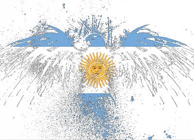 Аргентина, орлы, флаги - оригинальные обои рабочего стола