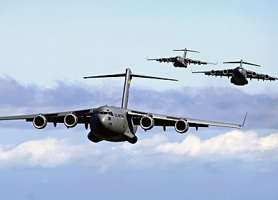 самолет, военный, ВВС США, транспортные средства, транспорт, C- 17 Globemaster, ВВС - обои на рабочий стол