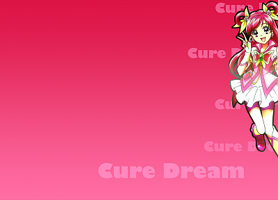 Pretty Cure, простой фон, Лечение Мечта - оригинальные обои рабочего стола