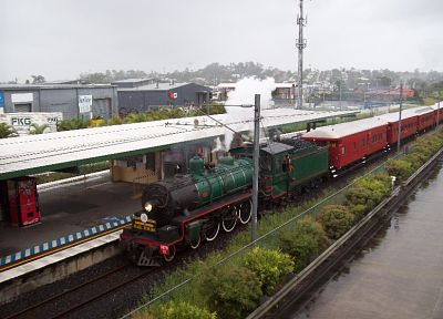 пар, поезда, железнодорожные пути, Паровоз, транспортные средства, Queensland Rail, BB18 1/4 - похожие обои для рабочего стола