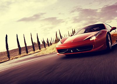 автомобили, Феррари, суперкары, Ferrari 458 Italia - оригинальные обои рабочего стола