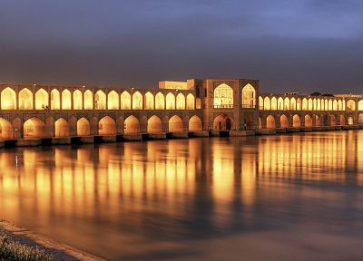 Иран, Khaju мост, Исфахан - обои на рабочий стол