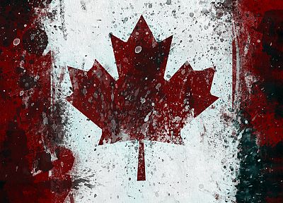гранж, Канада, флаги, Канадский флаг - похожие обои для рабочего стола