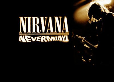 силуэты, Nirvana, Курт Кобейн - обои на рабочий стол