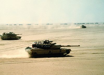 война, пустыня, Абрамс, танки, Desert Eagle - обои на рабочий стол