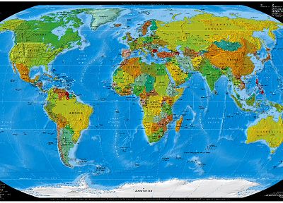 карта мира - случайные обои для рабочего стола