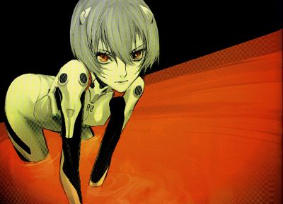 Ayanami Rei, Neon Genesis Evangelion (Евангелион), красные глаза, аниме девушки - копия обоев рабочего стола