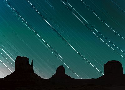 звезды, Аризона, Юта, Долина монументов - случайные обои для рабочего стола