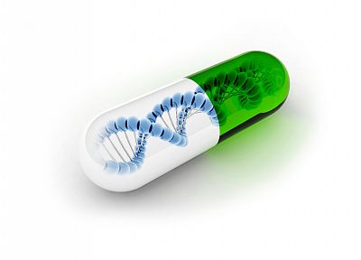 таблетки, ДНК - оригинальные обои рабочего стола