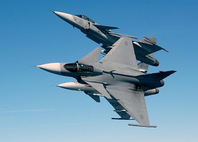 самолет, транспортные средства, реактивный самолет, Jas 39 Gripen, ВВС Швеции - похожие обои для рабочего стола