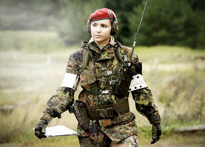 девушки, военный, Германия, Бундесвер, берет, ПсО - похожие обои для рабочего стола