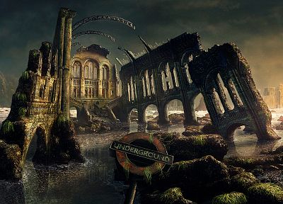 руины, Апокалипсис - оригинальные обои рабочего стола