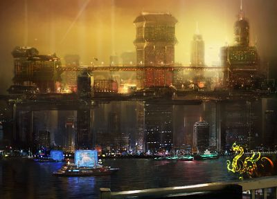 города, архитектура, здания, города, Deus Ex : Human Revolution, игры - случайные обои для рабочего стола