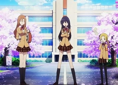 скриншоты, Seitokai Yakuindomo, Амакуса Сино, Shichijou Ария, аниме девушки, Hagimura Suzu - обои на рабочий стол