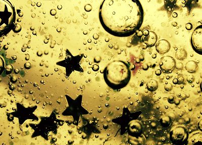 вода, масло, звезды - обои на рабочий стол