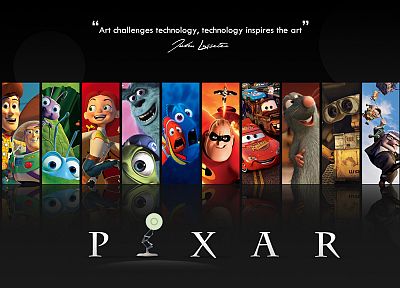 Pixar, цитаты, В поисках Немо, Корпорация монстров, Суперсемейка - похожие обои для рабочего стола