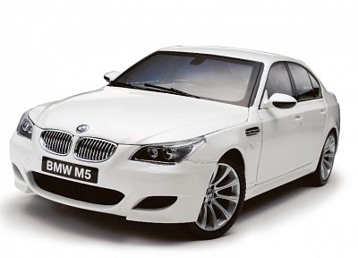 БМВ, белый, автомобили, корзина, транспортные средства, BMW M5, BMW 5 серии, BMW E60, немецкие автомобили - обои на рабочий стол