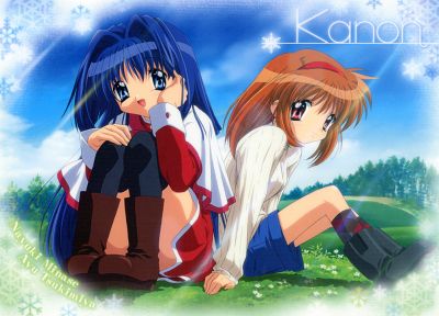 Канон, Tsukimiya Аю, аниме девушки, Nayuki Minase - оригинальные обои рабочего стола