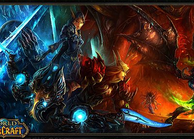 Мир Warcraft, мультиэкран - оригинальные обои рабочего стола