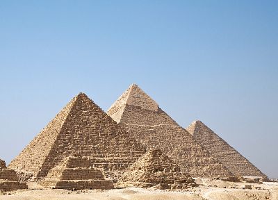 Египет, пирамиды, Великая пирамида в Гизе - оригинальные обои рабочего стола