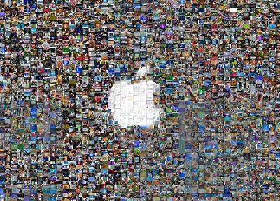 Эппл (Apple), мозаика - копия обоев рабочего стола