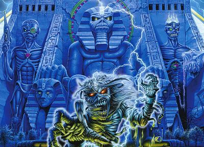 Iron Maiden, ЭддиРуководитель, Powerslave - оригинальные обои рабочего стола