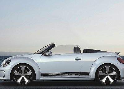 белый, автомобили, концепт-арт, Volkswagen Beetle - копия обоев рабочего стола