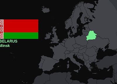 флаги, Европа, карты, знание, страны, Беларусь, полезно - обои на рабочий стол